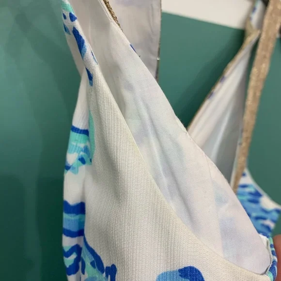 Lily Pulitzer Emery Shift Dress in Barefoot Princess in Resort White Size 4 - Picture 6 of 15